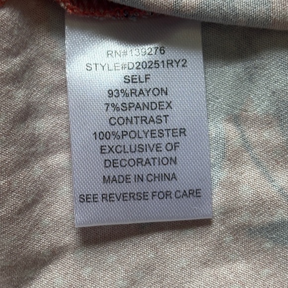 Daniel Rainn Orange Floral Sleeveless Blouse | top |Cutout Detail | Size M - Picture 4 of 6